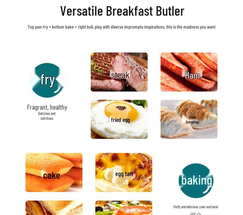 Многофункциональная машина для приготовления завтраков «три в одном»: Тостер и мини-печь, 110В-220В