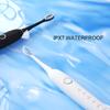 Smart Electric Sonic Toothbrush USB Rechargeable 6 Modes Smart Timer With Travel Box Holder Teeth Whitening Toothbrush