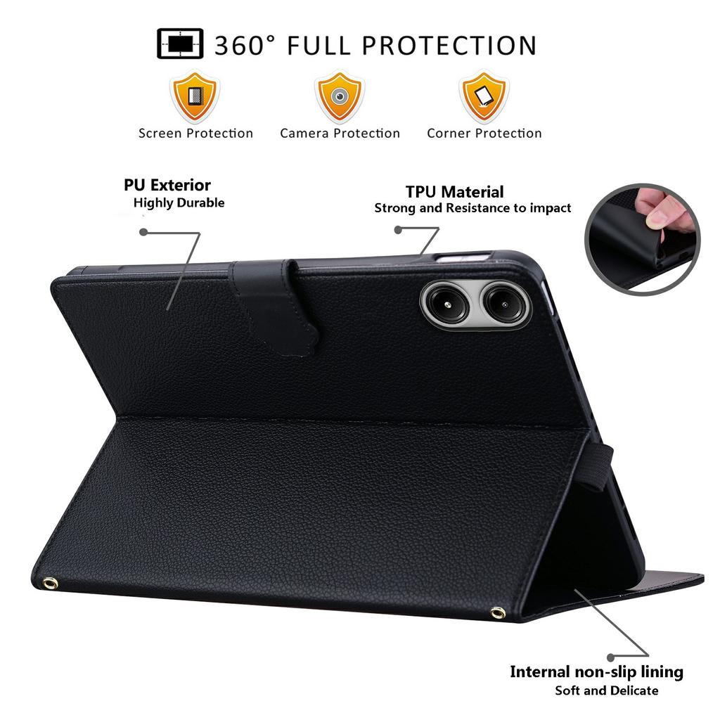 Для Xiaomi Poco Pad M1 Кошелек-чехол Кожаная подставка Настольная крышка с держателем для стилуса, 3D-эффект Кошачий узор