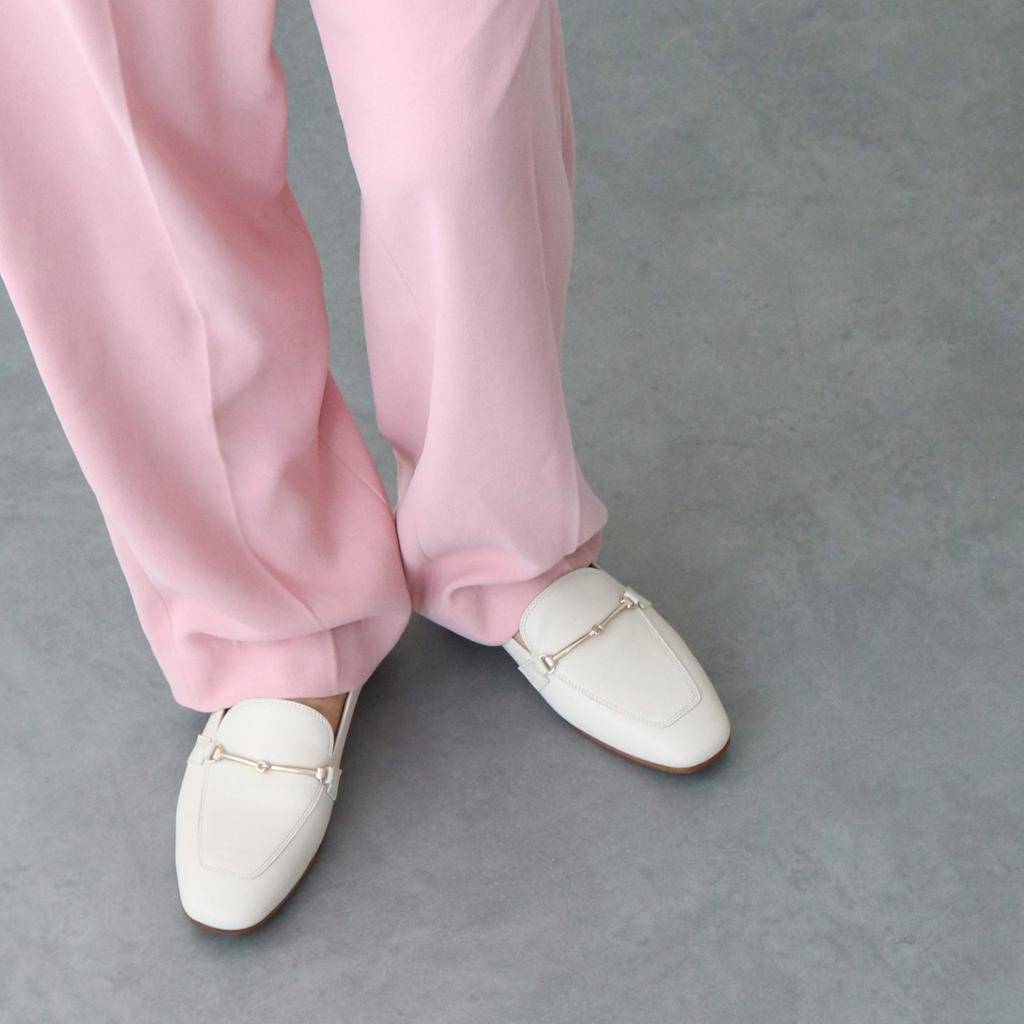 Loafers Babouche Bit Loafers F41606 Cm [Fabiorsconi] Women's Off-white 23.5