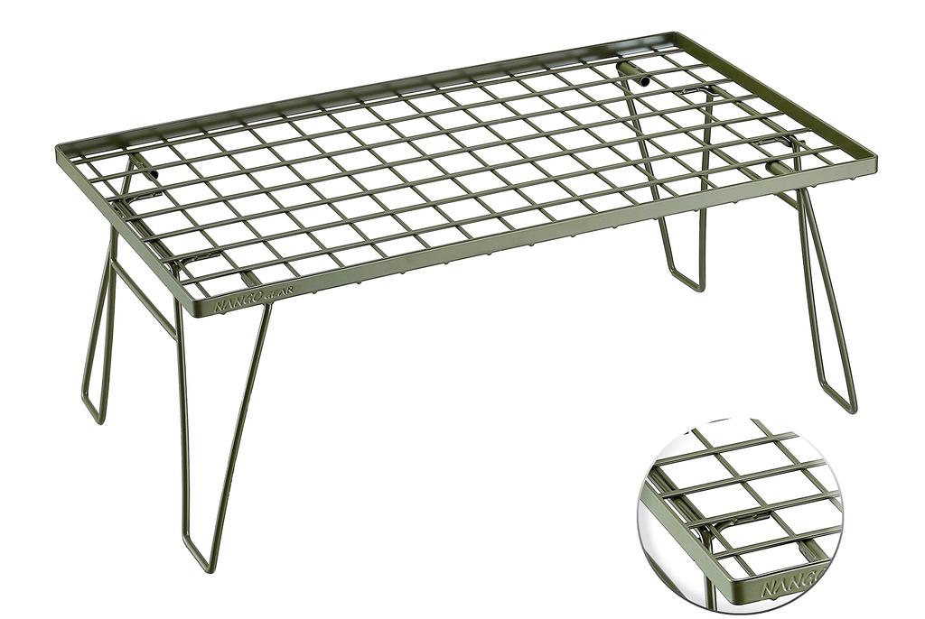 NANGOGEAR (Nanko Camping Gear) Field Rack Camper's Multi-Rack Storage Rack, Khaki, 20109 (T-233)