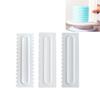 6 Pcs Cake Decorating Styling Comb Icing Smoother Scraper Pastry Baking DIY Tool
