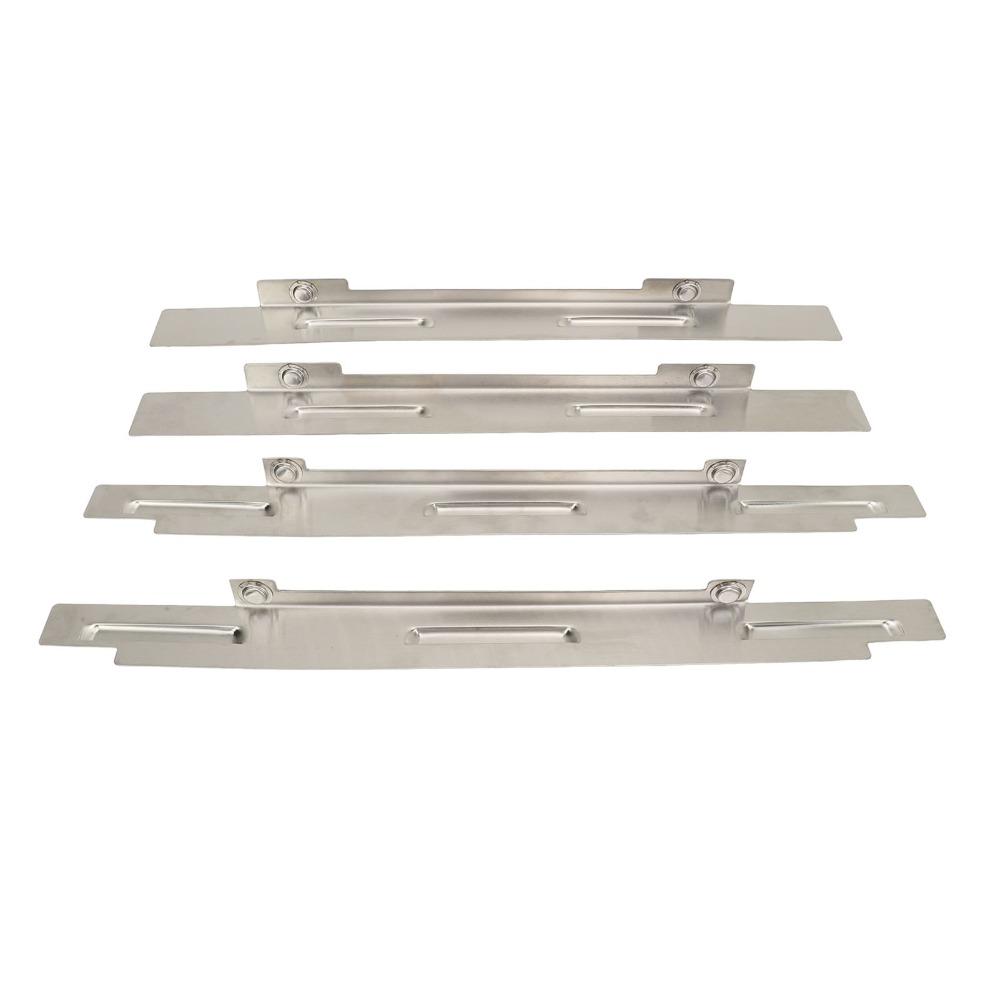 4 Pcs Stable Combustion Stainless Steel Wind Guard Wind Guard Shield Flat Top Griddle