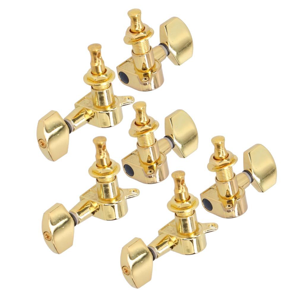 Metal Machine Heads Tuner Gold Color Locking Tuner Premium Guitar Tuning Pegs For Acoustic Guitars