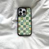 Клетка Цветочный для IPhone17ProMax Новый Чехол для Телефона для Apple 16Pro Милый Зеркальный 15 Женский