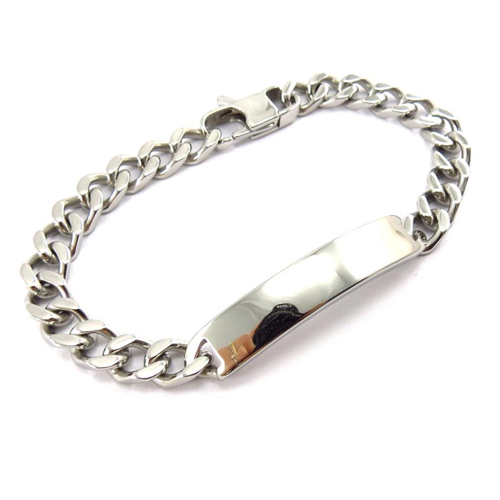 Les Trésors De Lily [K1019] - Стальная бордюрная цепочка Identity 21 см 8 мм