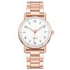 Женские кварцевые часы Rose Gold - Черный циферблат, стальной браслет, повседневные наручные часы