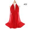 Muslim Hijab Women Lady Plain Bubble Chiffon Scarf Hijab Wrap Shawls Headband