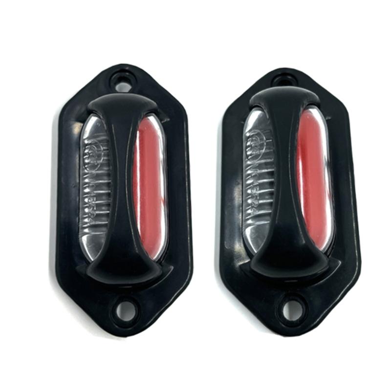 2 шт., светильник для номерного знака автомобиля, универсальный, 8 светодиодов, 12 В, 24 В, номерной знак для грузовика, прицепа, задний фонарь, номерной фонарь