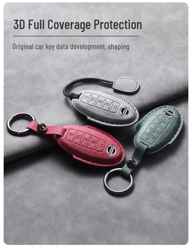 Замшевый держатель для ключей Nissan для Sylphy, Qashqai, X-Trail, Bluebird, Terra, Teana