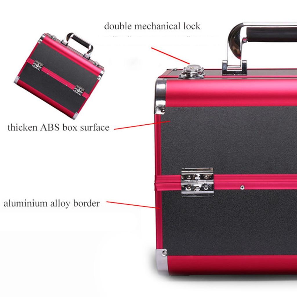Professional Large Capacity Suitcases Portable Cosmetic Box for Cosmetics Women Travel Makeup Bags Box Manicure Cosmetology Case