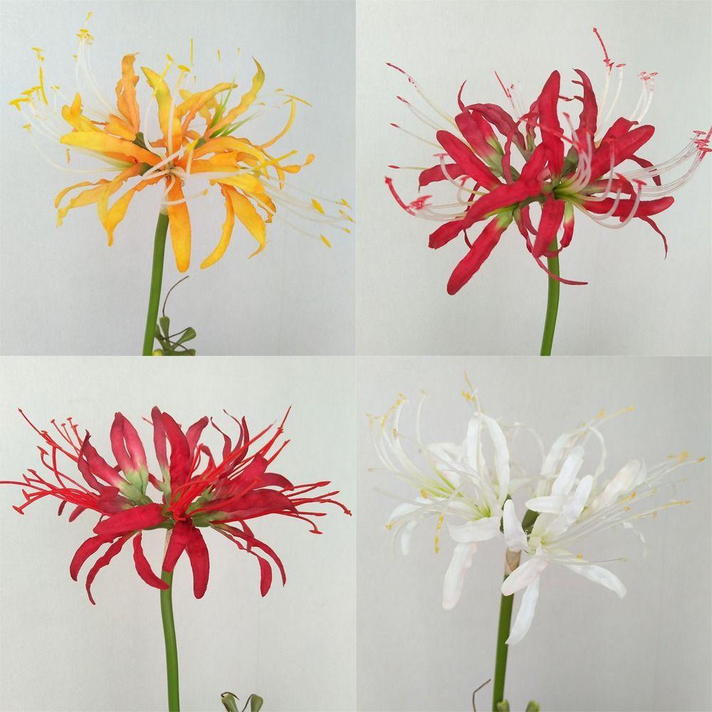 Паучьи лилии, искусственные цветы, шелковый псевдоликорис, букет, имитация Маньчжушахуа, домашний декор