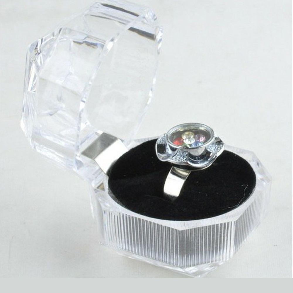 Nice Clear Crystal Beautiful Hot Organizer Display Case Jewelry Box Earrings Brooch Storage