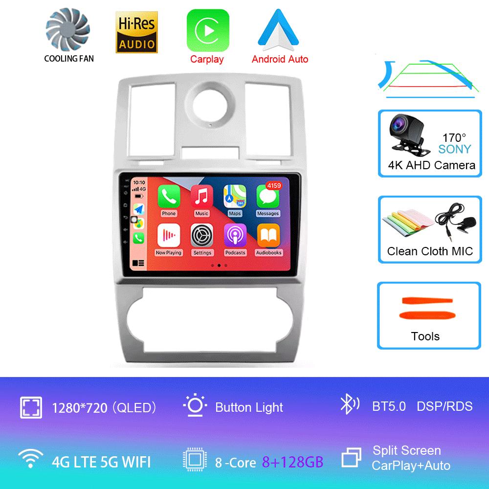 Автомобильное радио Android 14 для Chrysler 300C 1 2004 - 2011 Мультимедиа Видео Плеер Навигация стерео GPS Нет 2din 2din DVD