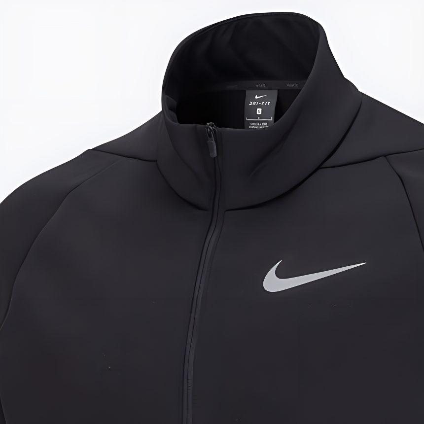 Nike Толстовки Мужские Черные Стойка Умеренный Обычный DM1109-010