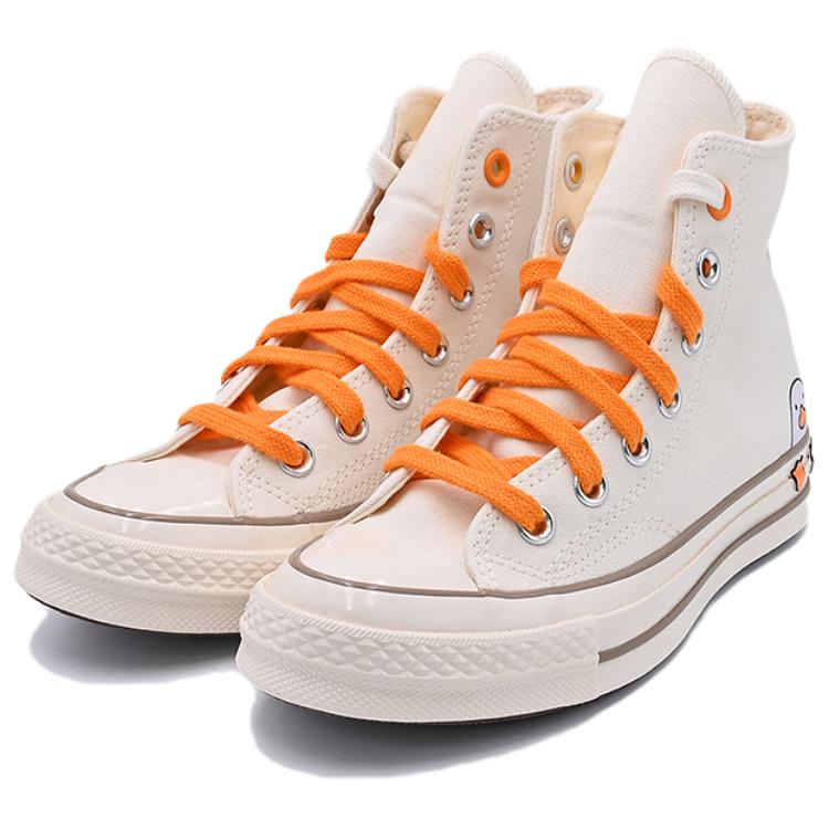 Converse CHUCK TAYLOR спортивные повседневные модные удобные прочные высокие кеды унисекс бежевые оранжевые