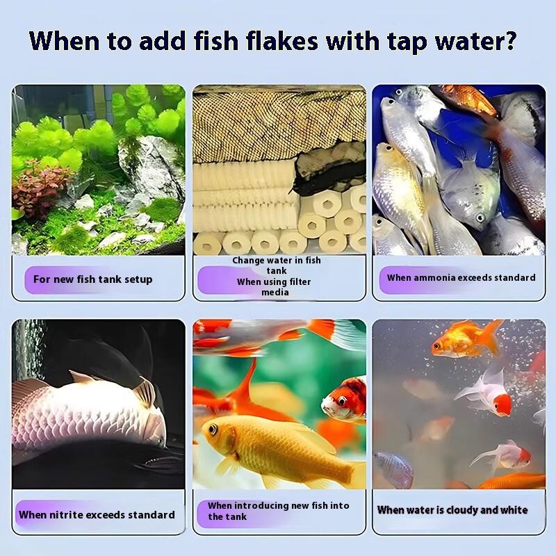 Tap Water Dechlorinator & Purifier Tablets - Aquarium Water Conditioner, Eliminates Chlorine, Purifies Water,Stabilizes Water Quality for Fish Tanks