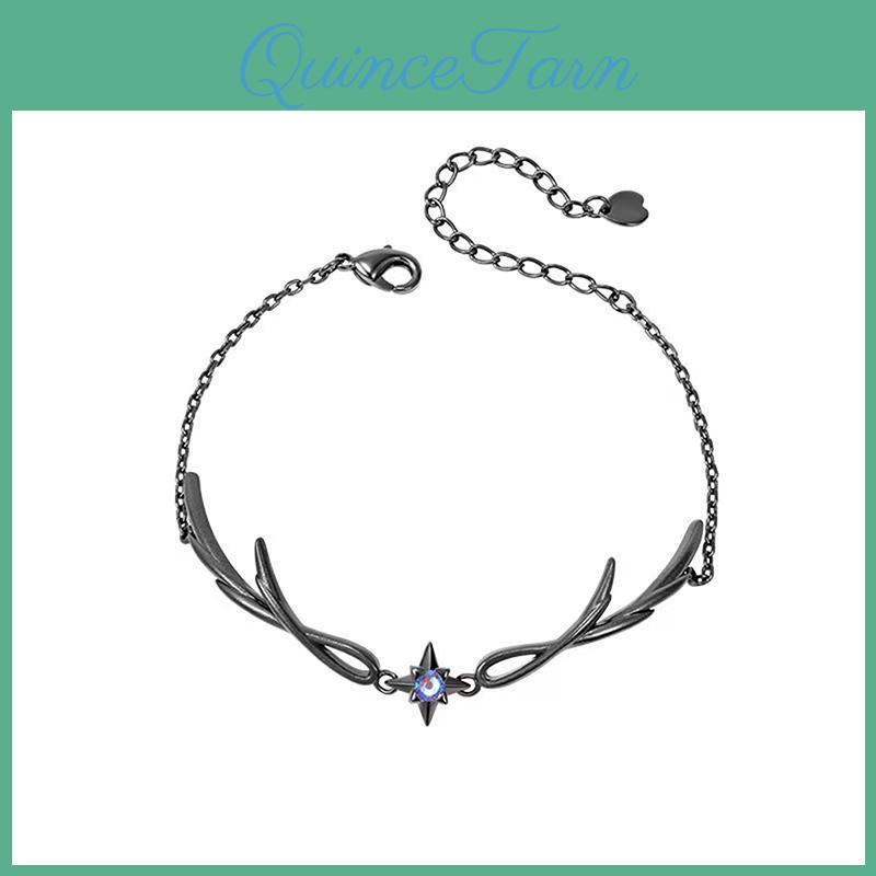 Punk Simple Twilight Style Black Feather Alloy Bracelet For Women Girls Exquisite Gothic Bracelet Jewelry Accessories Gifts
