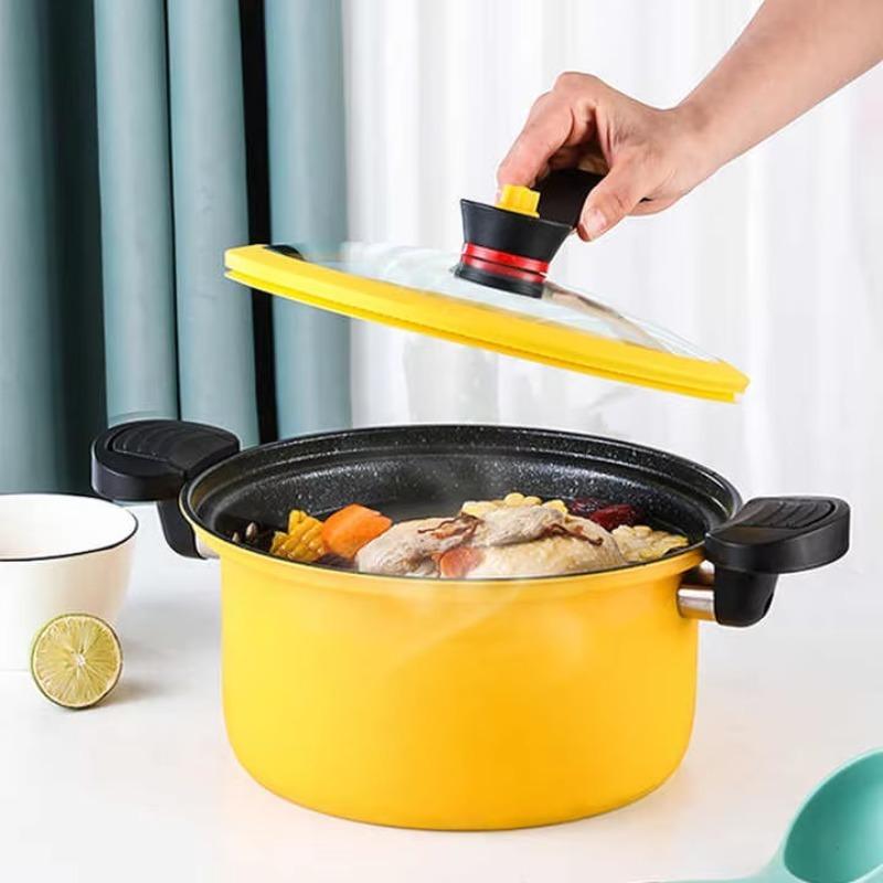 Микро скороварка Посуда Кастрюля для супа и мяса Рисоварка Газовая плита Кастрюля для тушения под давлением Антипригарная кастрюля для кухни