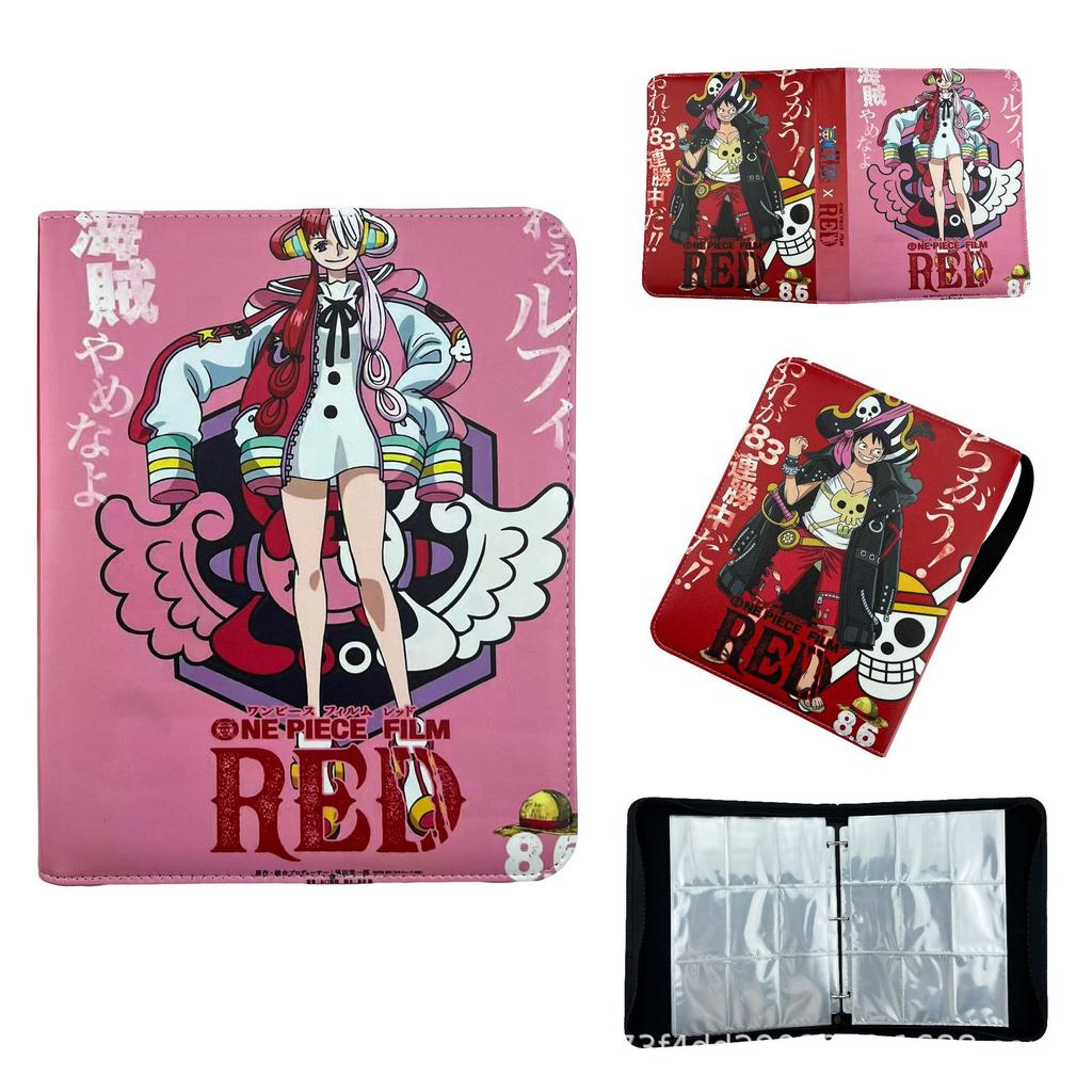 One Piece Boa Hancock Card Binder PU Leather Zip Large Capacity Anime Trading Card Holder