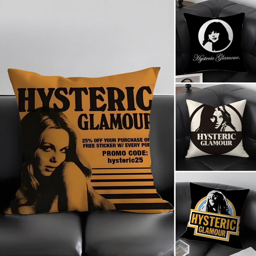 HHysteric GlamourR Brand Cushion Cover Pillowcase Ultra Soft Skin Friendly Fabric Cloud Like Comfort Concealed Zipper
