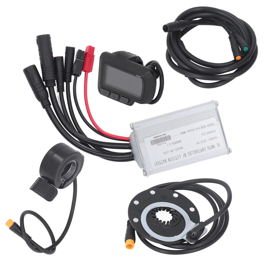 Electric Bike Motor Controller 15A Electric Bicycle Modification Kit with EN06 Panel for 250W 350W