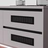 1 шт. Бытовая вентиляционная решетка для вентиляции в стене, детали для шкафа, 50/60/80 мм*150-500 мм, алюминий, для шкафа, DIY аксессуары