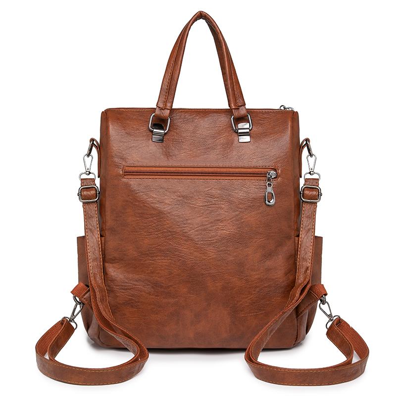 Большая вместительная сумка, многофункциональный рюкзак, женская сумка через плечо из мягкой кожи