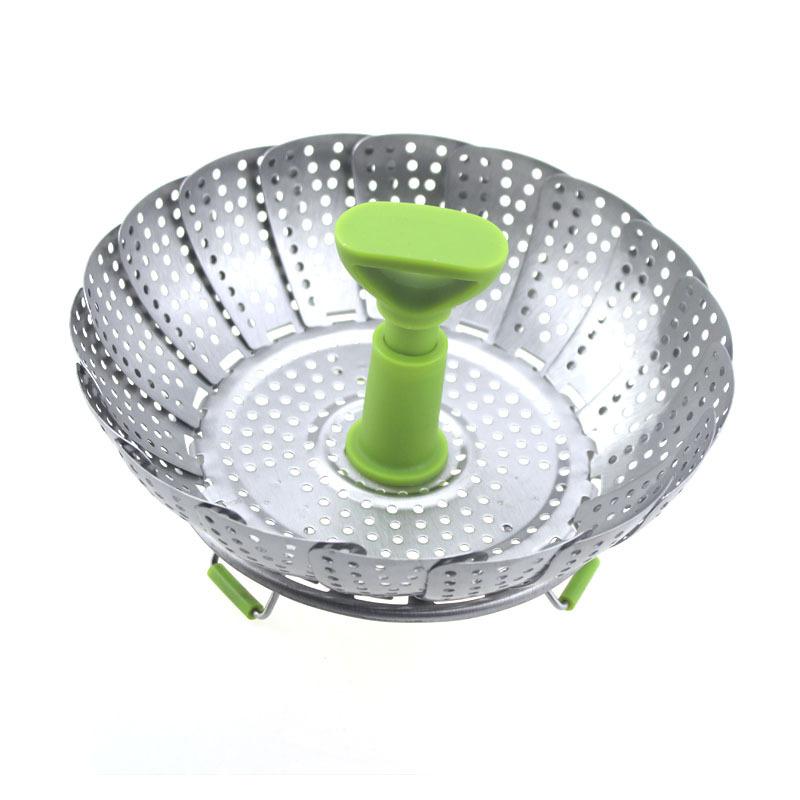 Дренажная корзина Кухня Новелла Кухонные аксессуары Ящик для варки на пару Пельмени Пароварка Складная пароварка из нержавеющей стали