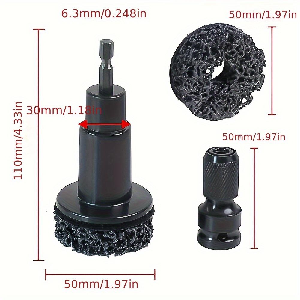 Wheel Hub Rust Removal Tool Wheel Hub Axle Brake Disc Grinding Head - Hardened Plastic Model - Wheel Hub Rust Removal Tool + 5 Grinding Heads