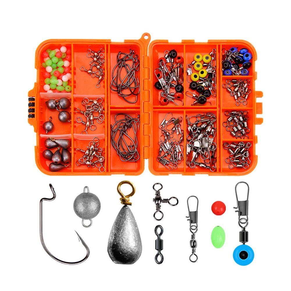 Lure Storage Box Fishing Tackles Box Swivels Clips Fishing Hooks Set Box  Carp Fishing