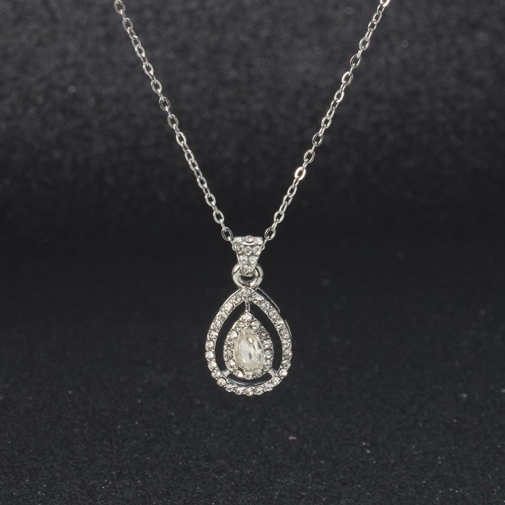 Новинка 2024 года, винтажное ожерелье с подвеской в ​​форме слезы, женское колье-колье, круглые ювелирные изделия, изысканные подвески, ожерелье для женщин