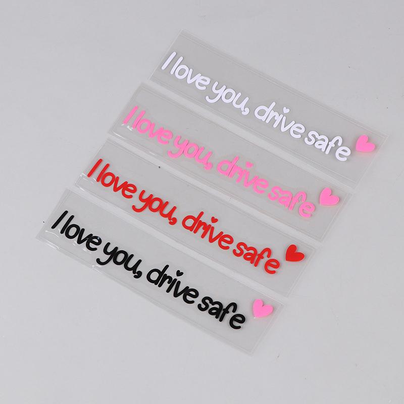 Я Люблю Тебя Води Безопасно Наклейки на Зеркало Заднего Вида Нежное Напоминание Искреннее Напоминание о Безопасности Для Женщин-Водителей Наклейка для Интерьера Автомобиля