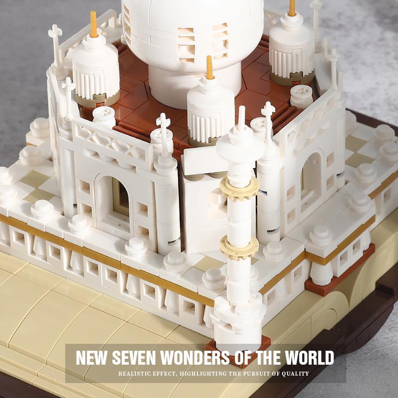 Taj Mahal Miniature Model Moc City Block - Creative Building Toy For Children India World Famous Architecture