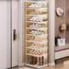 Stackable Multiple Layers Shoe Rack Pressure-Resistant Clear Shoe Storage Cabinet With Strong Load-Bearing Capacity Large Size