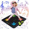 Kids Dance Mat, Girls Dance Pad, Anti-Slip Dance Playmat with 4 Fun Games, 8 Built-in Music & AUX for Kids Ages 3 4 5 6 7 8 9 10+ Year Old