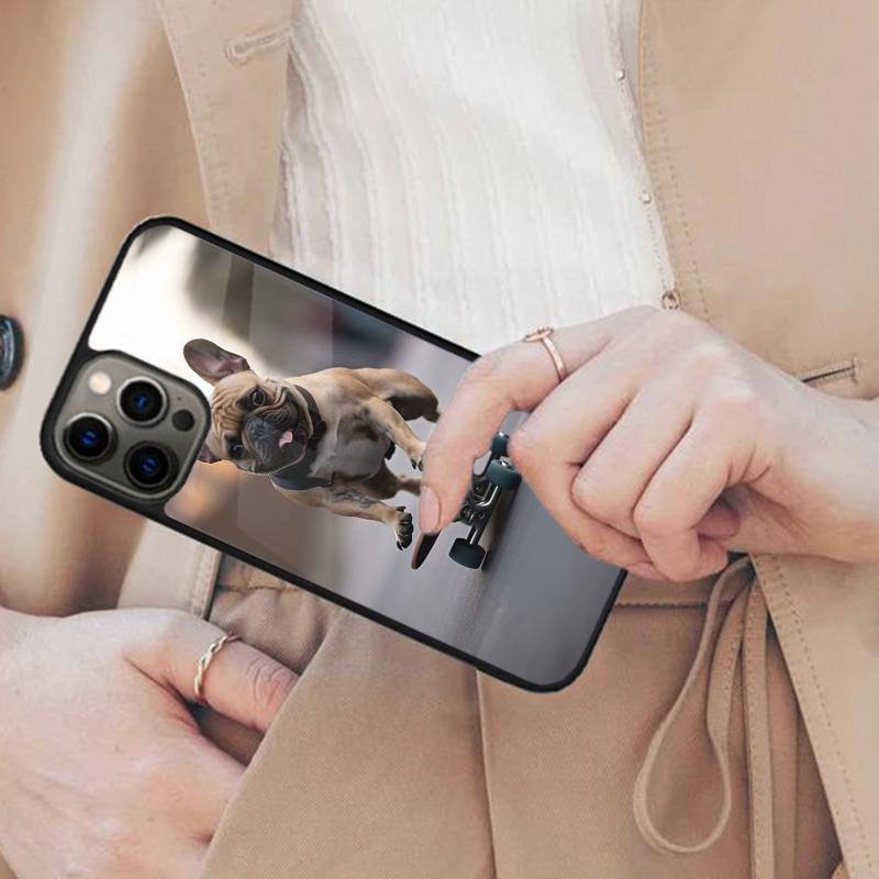 Чехол для телефона с магнитом, собака французский бульдог, для APPLE iPhone 17 Air 16 14 13 12 Pro Max 15 Plus, беспроводная зарядка, с крышкой MagSafe