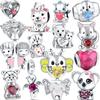 New 925 Silver Cartoon Bee Angel Boy Girl Holding Heart Sparkling Beads Fit Original  Charm Bracelet Women Luxury Jewelry