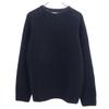 INVERALLAN British Wool Long Sleeve Sweater 40 Black Series Knit Men's Used
