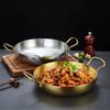 Испанская горшочка для риса с морепродуктами, двойная золотая сковорода, блюдо для пасты, круглая тарелка для стейков, панели olla, сухая кастрюля из нержавеющей стали, кухонные принадлежности