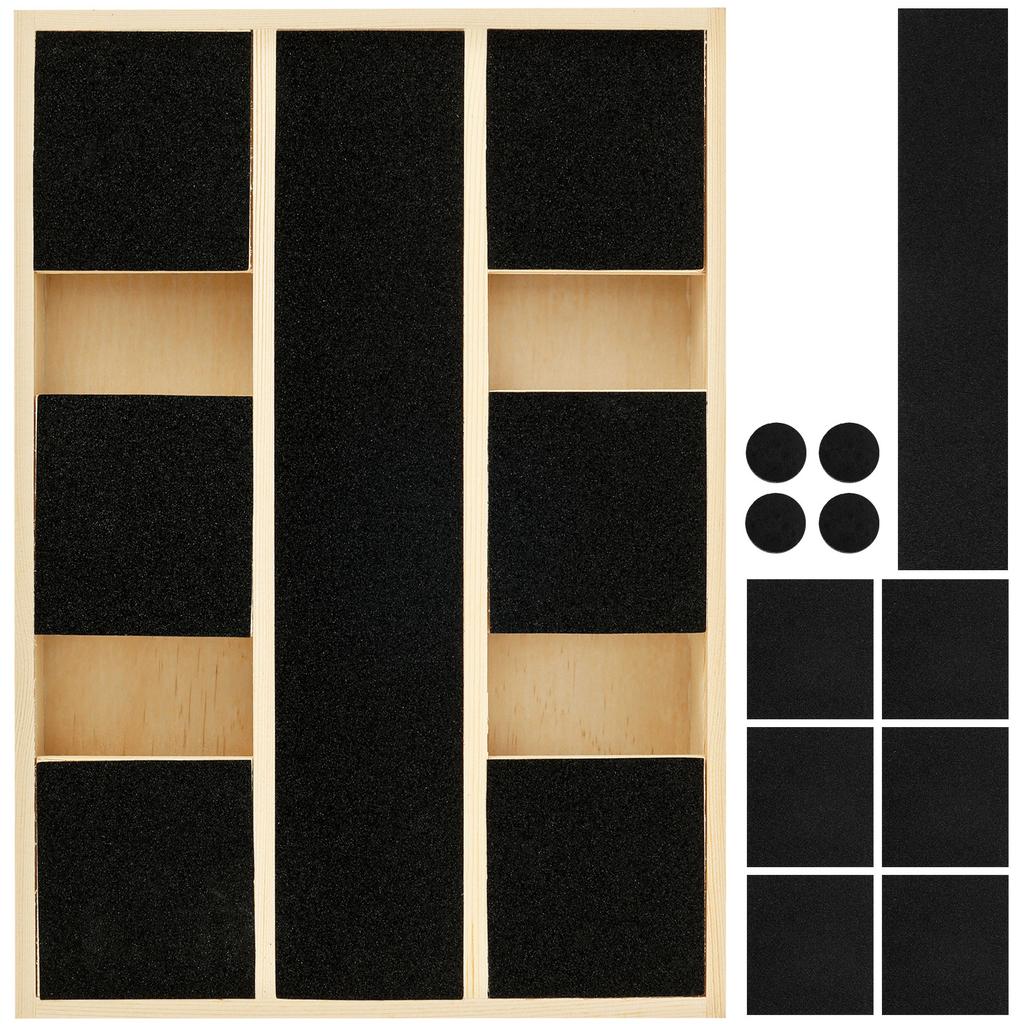 Когтеточка для собачьих когтей со встроенной коробкой для лакомств, деревянная подставка для шлифовки собачьих когтей, доска-пилочка для ногтей, наждачная бумага, когтеточка