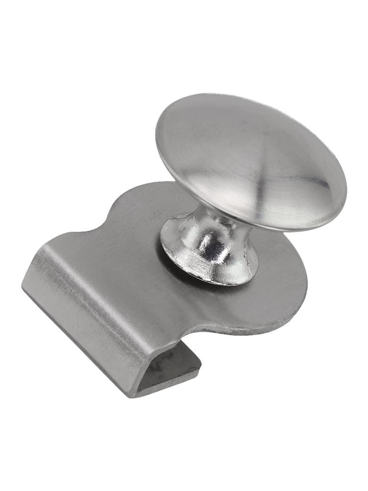 Contemporary Stainless Steel Clamp Clip Pull Handle Knob for Glass Doors