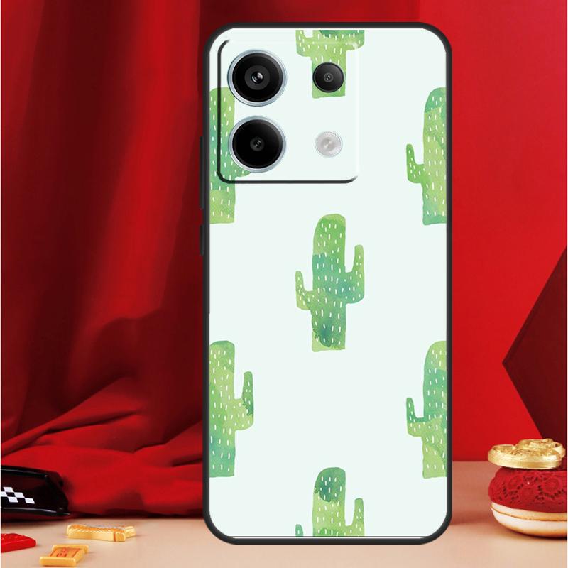 Plant Cactus Case For Xiaomi Redmi Note 9 10 11 12 13 Pro Plus 9S 10S 11S 12S Redmi 12 10C 9C 13C Coque