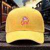 Fishing Girl Bass Graphic Baseball Cap Polyester Adjustable Casual Sport Headwear for Unisex