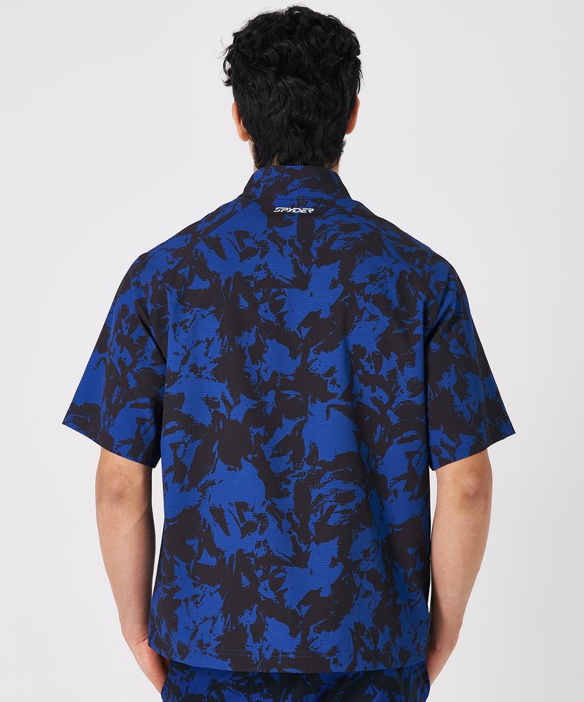 SPYDER Men'S Seersucker Short Sleeve Anorak Spkmcnrs304Mrbl