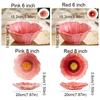 Household Ceramic Flower Plate Light Luxury Decorative Bowl Pastry Dish Soup Bowls  Western Food