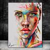Abstract Woman Face Canvas Paintings On the Wall Art Posters And Print Large Size Modern Woman Art Picture Home Wall Decoration