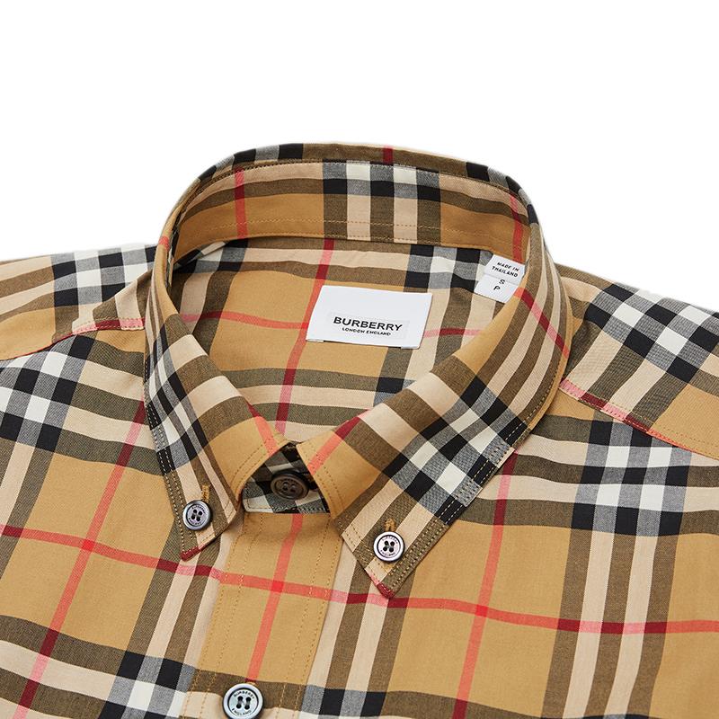 Burberry Shirt Men's Classical Style Yellow 80222681