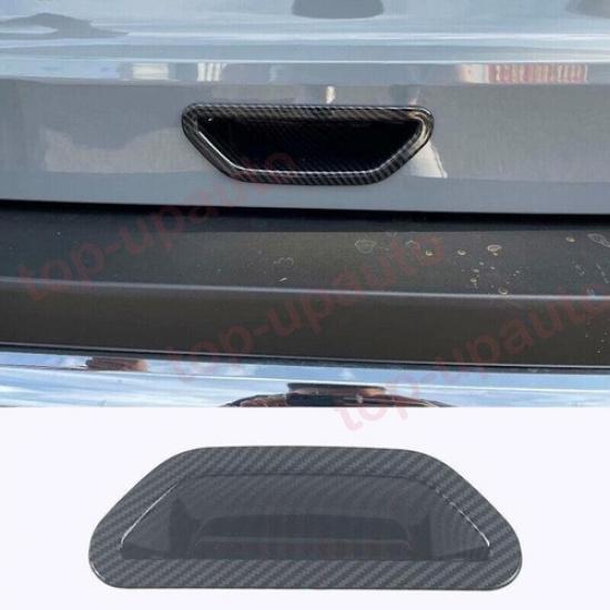 For Nissan Rogue - ABS Carbon Rear Trunk Door Tailgate Handle Cover Trim