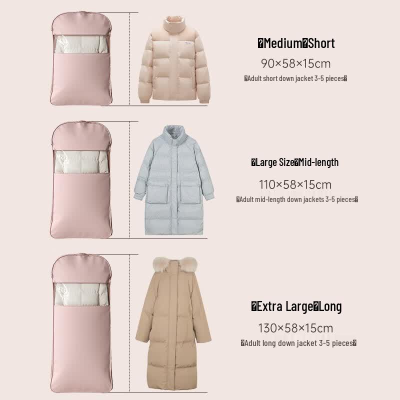 Compressible Hanging Garment Storage Bag